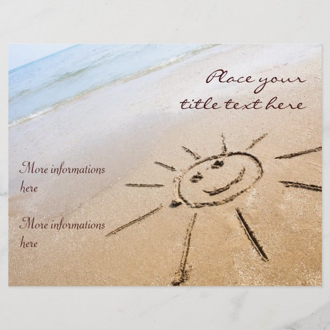 Die Sonne am Strand Flyer (Vorne)