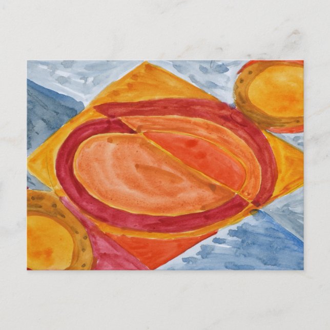 Die Sonne an einem Regentag Postkarte (Vorderseite)