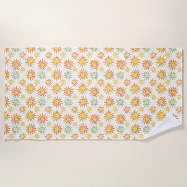 Die Sonne anziehen Strandtuch (Vorderseite)