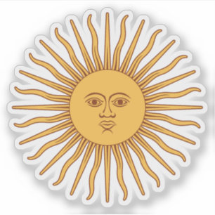 Die Sonne Argentiniens (Sol de Mayo) Aufkleber