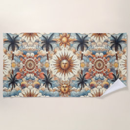 Die Sonne im Paradies Strandtuch