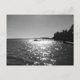 Die Sonne im Wasser Postkarte