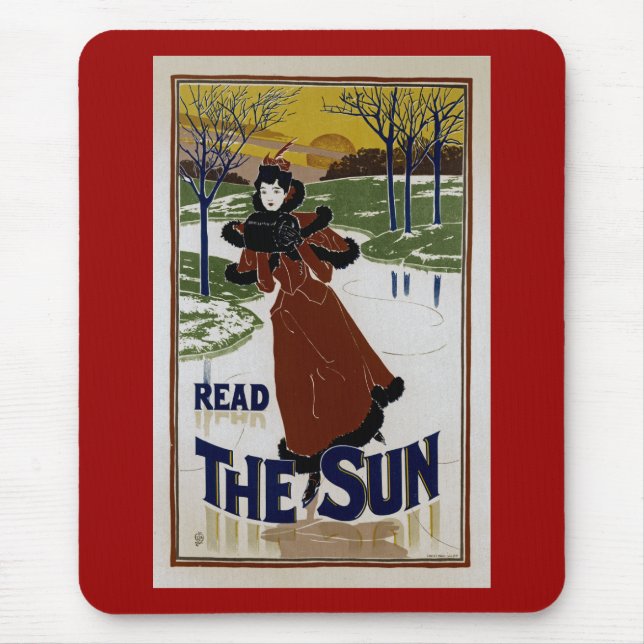 Die Sonne lesen Mousepad (Vorne)