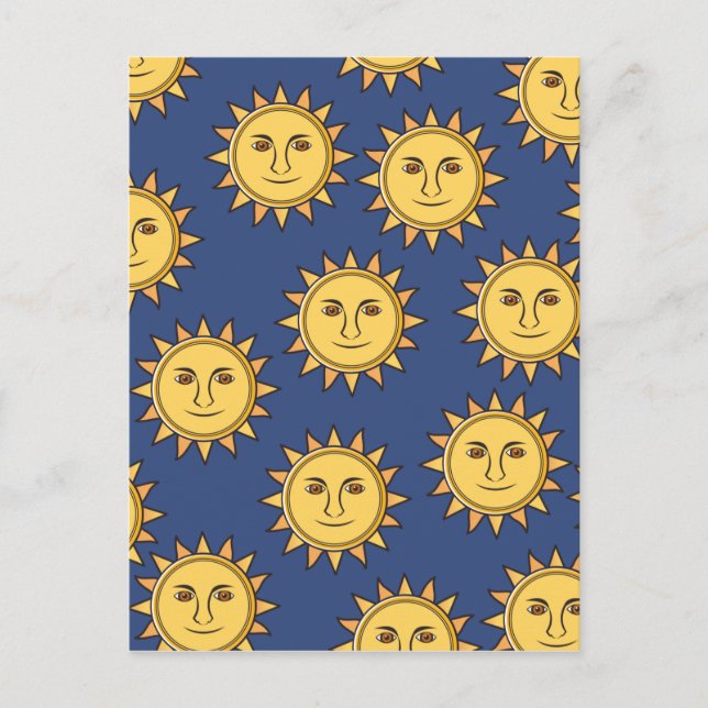 Die Sonne Postkarte (Vorderseite)