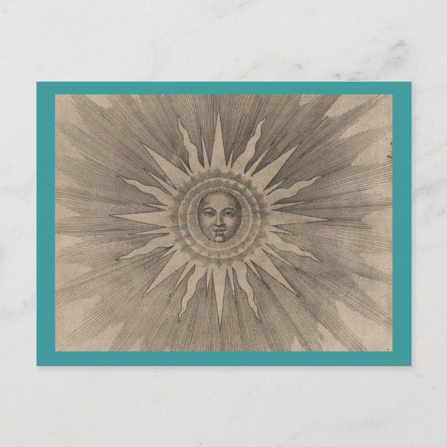 Die Sonne Postkarte (Vorderseite)