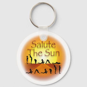 Die Sonne salutieren Schlüsselanhänger