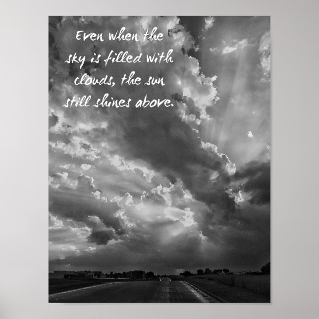 Die Sonne scheint immer noch über dem Druck Poster (Vorne)