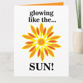 Die Sonne strahlt wie die Sonne Karte