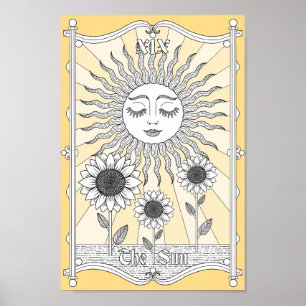 Die Sonne Tarot XIX Poster