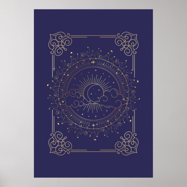 Die Sonne und der Mond, die Magie des Tarots Poster (Vorne)