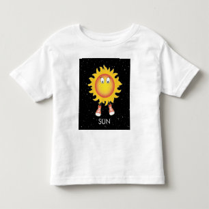 Die Sonne und die Sterne im Weltraum Kleinkind T-shirt