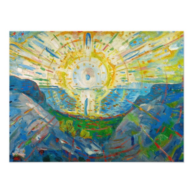 Die Sonne von Edvard Munch Fotodruck (Vorne)