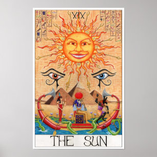 Die Sonnen-Tarotkarte Poster