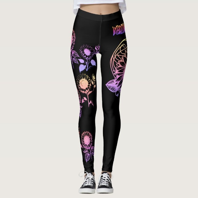 Die Sonnenblume Leggings (Vorderseite)