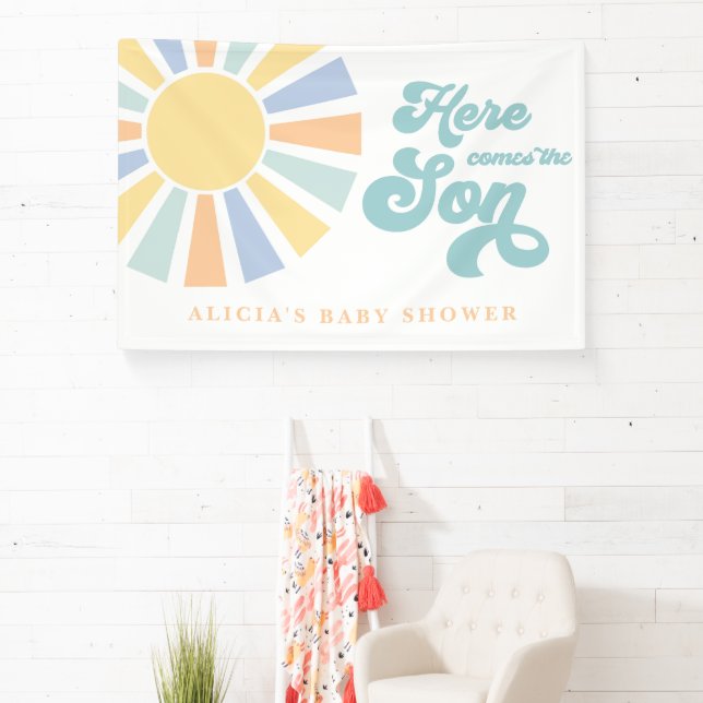 Die sonnengelbe Babydusche kommt hier. Banner (InSitu)