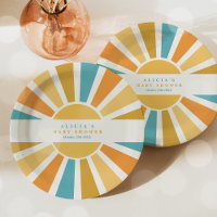 Die sonnengelbe Babydusche kommt hier.