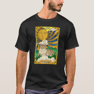 Die Sonnenkatze Arcana Tarotkarte Mystische Wicca T-Shirt