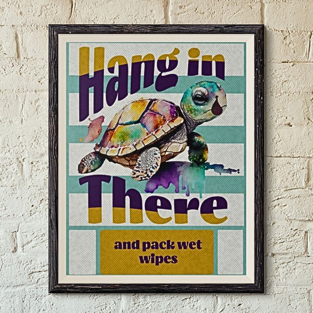 Die Sonnenschildkröte Hang dort motivierend Poster (Von Creator hochgeladen)