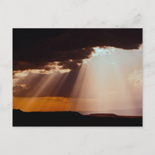 Die Sonnenstrahlen am Masai Mara. 2 Postkarte
