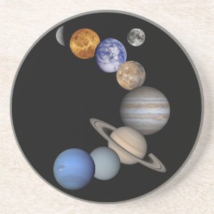 Die Sonnensystemstrecke unsere Planeten Getränkeuntersetzer