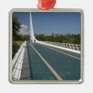 Die Sonnenuhrbrücke bei Turtle Bay Silbernes Ornament