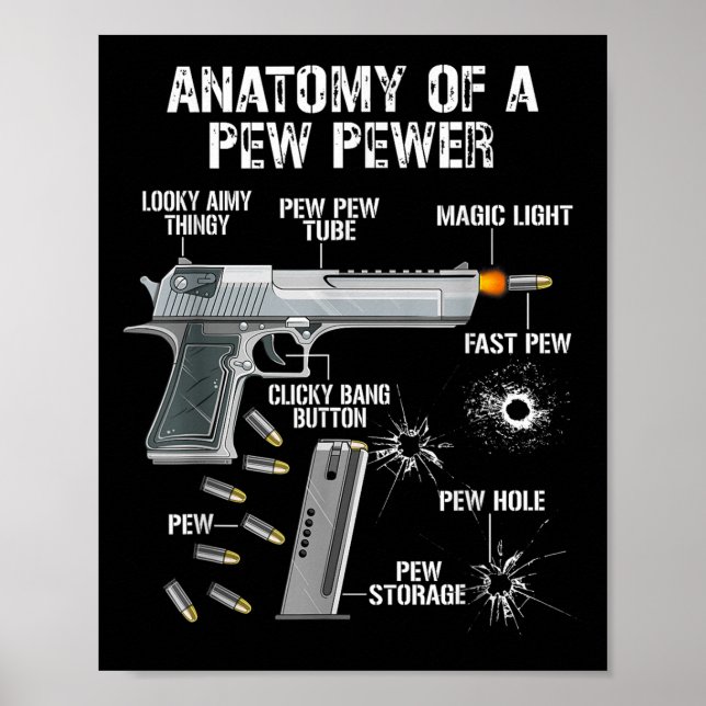 Die sonnige Anatomie einer Pew Pewer - Ammo Gun -  Poster (Vorne)