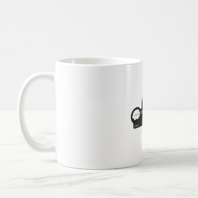 Die sonnige Evolution der weißen Wolke an Schafe u Kaffeetasse (Links)