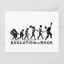 Die sonnige Evolution von Rock Postkarte