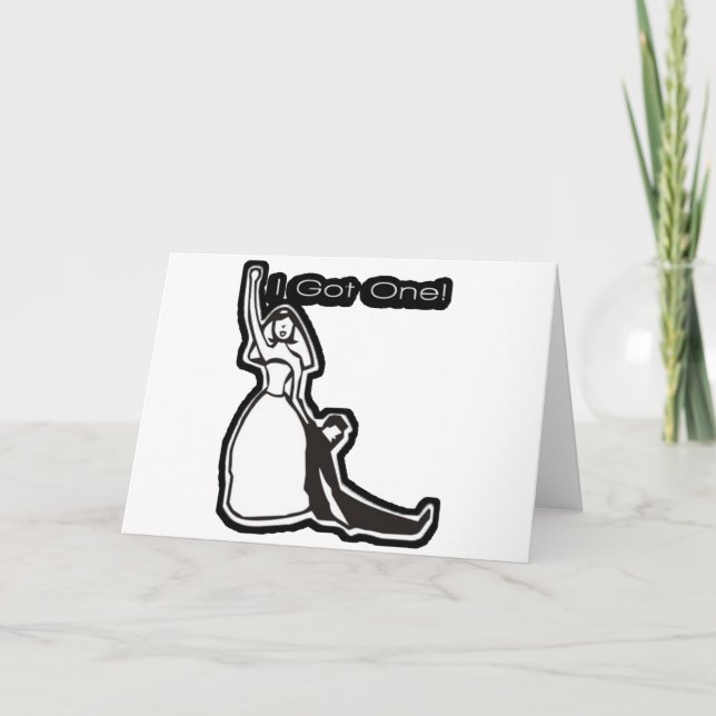 Die sonnige Hochzeit ist got Karte (Vorderseite)