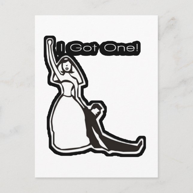 Die sonnige Hochzeit ist got Postkarte (Vorderseite)