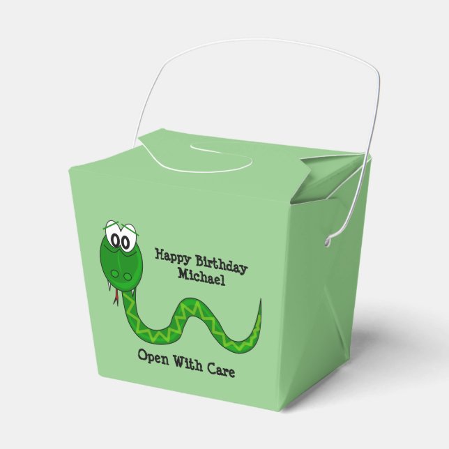 Die sonnige Schlange in der Schachtel Geschenkschachtel (Vorderseite)