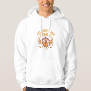 Die sonnige Türkei isst Getränke und Kajak-F-Kaste Hoodie