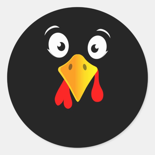 Die sonnige Türkei steht vor dem Erntedank Day Runder Aufkleber (Vorderseite)