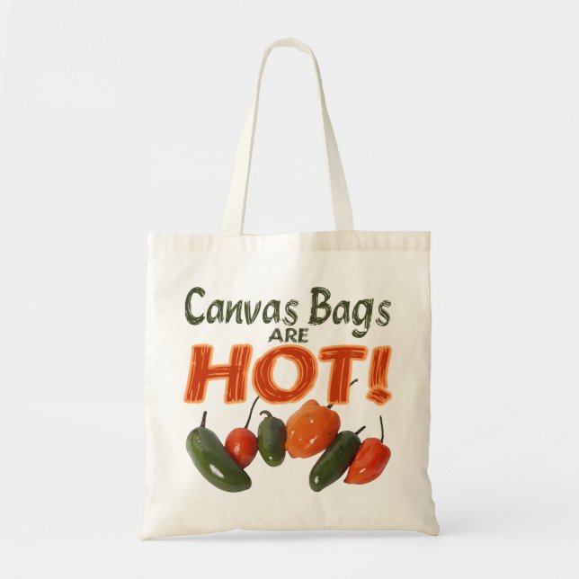 Die sonnigen Canvas-Taschen sind heiß! mit heißen  Tragetasche (Vorne)