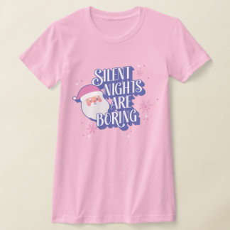 Die sonnigen Nächte langweilen Winking Emoji Santa T-Shirt