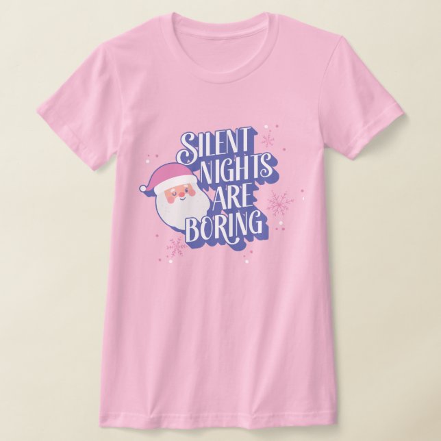 Die sonnigen Nächte langweilen Winking Emoji Santa T-Shirt (Ablage )