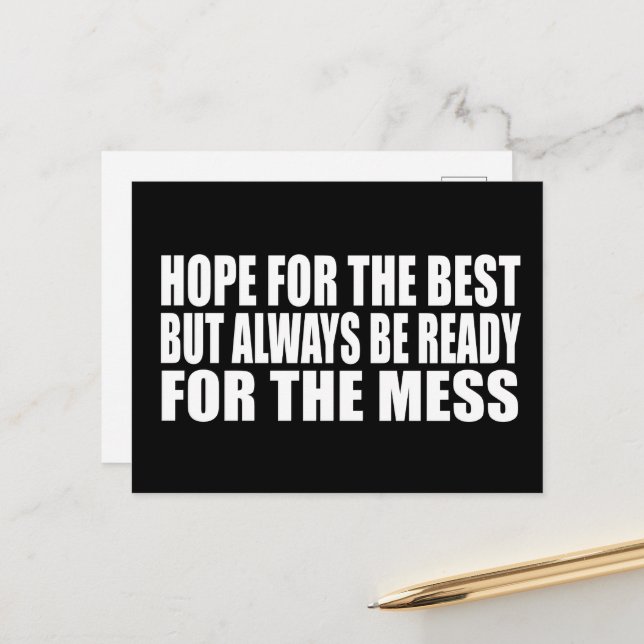 Die sonnigen sarkastischen Redewendungen Feiertagspostkarte (Vorderseite/Rückseite Beispiel)