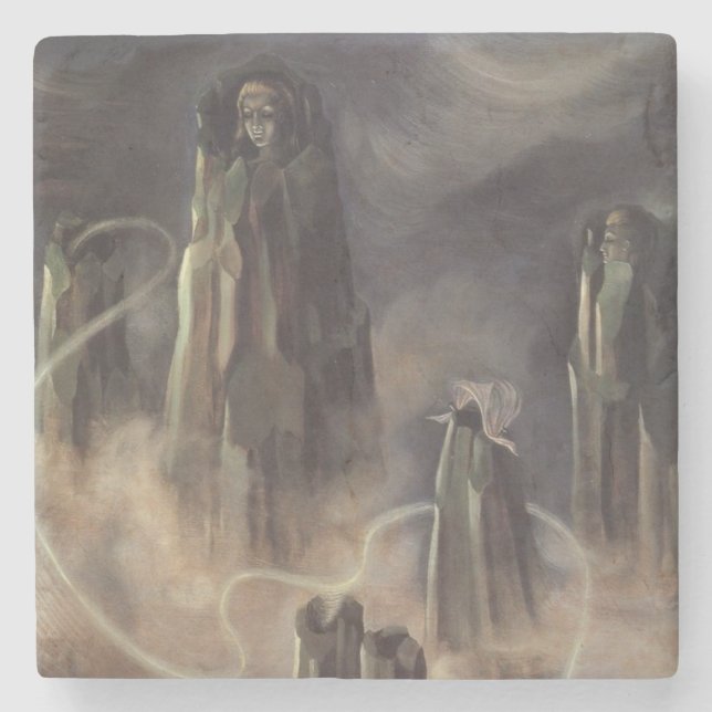 Die Soule des Berges (von Remedios Varo) Steinuntersetzer (Vorderseite)