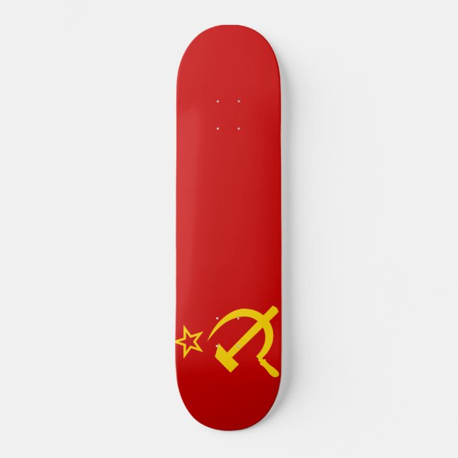 Die Sowjetunions-Flagge Skateboard (Vorderseite)