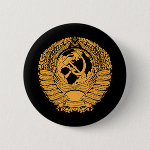 Die Sowjetunions-Wappen winden Vintagen Russen Button