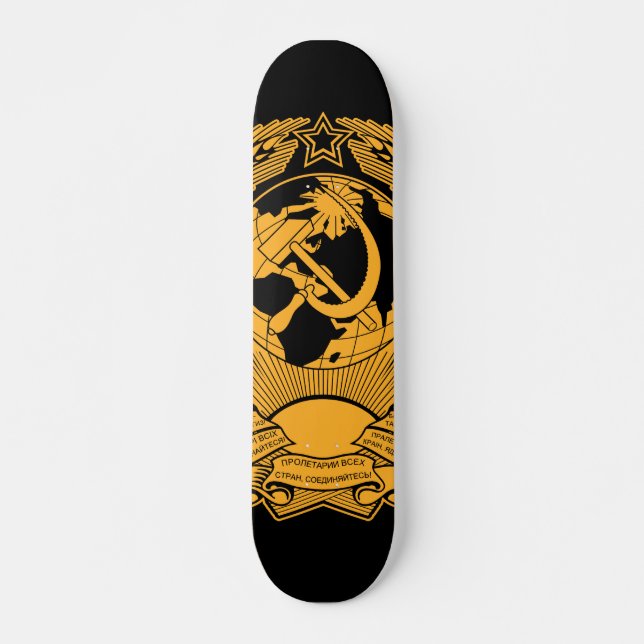 Die Sowjetunions-Wappen winden Vintagen Russen Skateboard (Vorne)