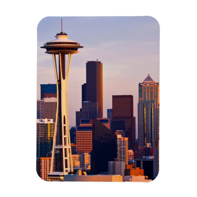Die Space Needle ist ein Turm in Seattle Magnet (Vertikal)