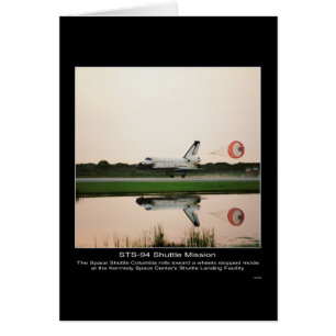 Die Space Shuttle Columbia landet am Kennedy Sp