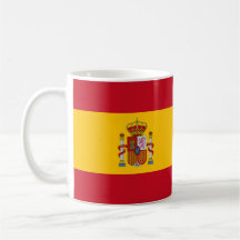 die spanische Flagge zerteilt