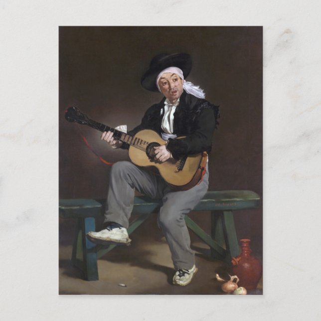 Die spanische Sängerin Édouard Manet Postkarte (Vorderseite)