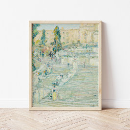 Die Spanische Treppe, Rom | Childe Hassam Poster