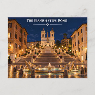 Die Spanische Treppe Rom Italien Postkarte