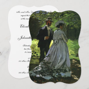 Die Spaziergänger (Die Stroller) von Monet Hochzei Einladung