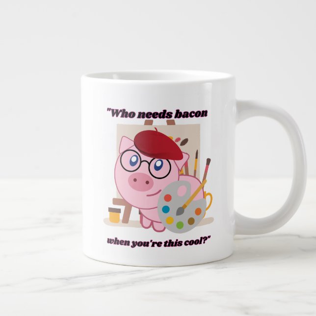 die Speckschweine-Zitat benötigen Jumbo-Tasse (Rechts)