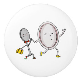 Die Speisekarte wurde mit dem Spoon-Kinderzimmer-D Keramikknauf